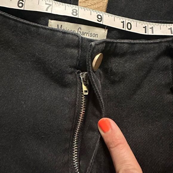 Maison Garrison women’s wide leg sailor black jeans medium - Picture 5 of 12